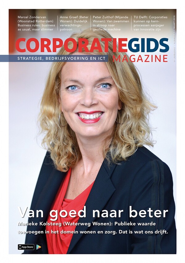 Cover CorporatieGids Magazine - Maart 2018 Editie: Strategie, Bedrijfsvoering en ICT