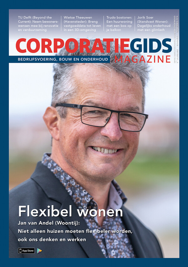 Cover CorporatieGids Magazine - November 2018 Editie: Bedrijfsvoering, Bouw en Onderhoud