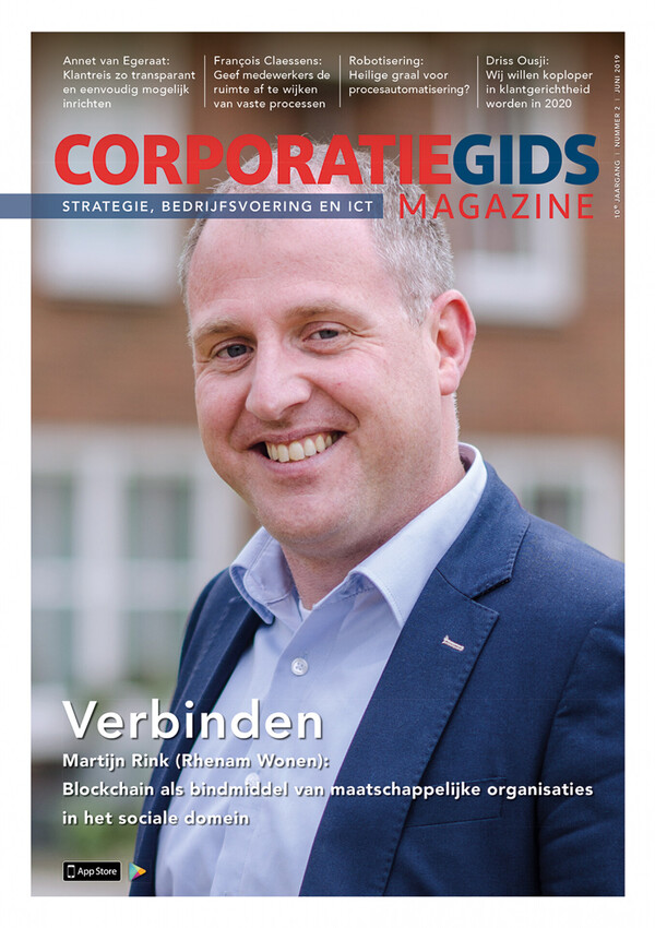 Cover CorporatieGids Magazine - Juli 2019 Editie: Strategie, Bedrijfsvoering en ICT
