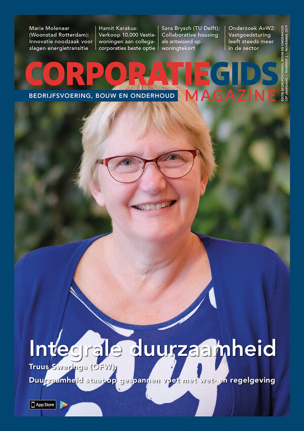 Cover CorporatieGids Magazine - November 2019 Editie: Bedrijfsvoering, Bouw en Onderhoud